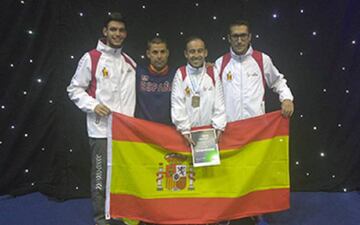 El equipo español presente en los Mundiales de Taekwondo Paralímpico de Londres.