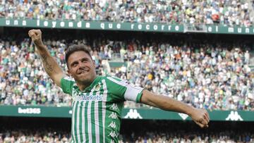 Joaquín, tras anotar el 2-0 a la Real.