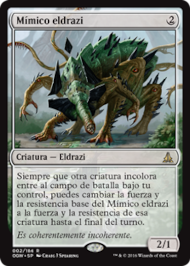 Mímico Eldrazi,  nueva carta para Magic