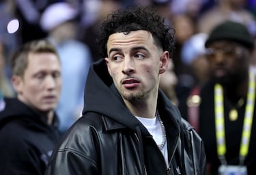 El centrocampista británico del Liverpool Curtis Jones en el O2 Arena. 