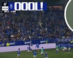 Locura en el Tartiere con Alonso de testigo: el golazo que devuelve al Oviedo a Primera tras 24 a?os