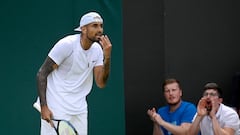 Kyrgios banished from Wimbledon show courts after fan spitting incident