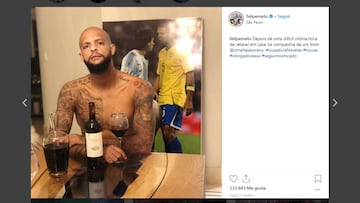 Felipe Melo, orgulloso de encararse con Messi