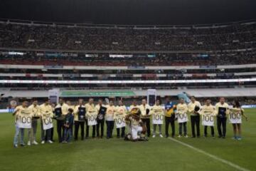 Así fue el homenaje a los volantes del Club América