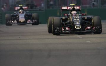 Pastor Maldonado y Carlos Sainz Jr. 