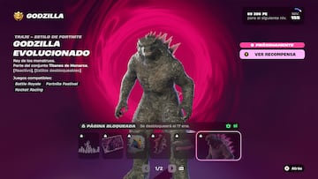 fortnite skin godzilla