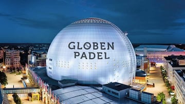 El edificio Globen Padel que albergar&aacute; 14 pistas en Estocolmo.