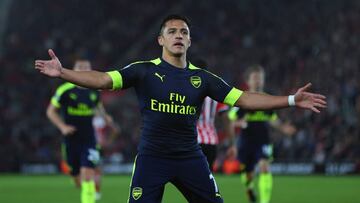Gol de Alexis Sánchez ante el Southampton.