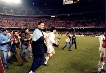 Iv&aacute;n Zamorano en Camp Nou.