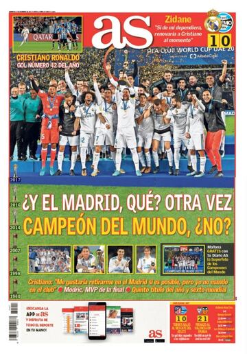 Las portadas de AS de diciembre