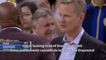Kerr, explota: "Estoy jodidamente harto de la mierda de Draymond"