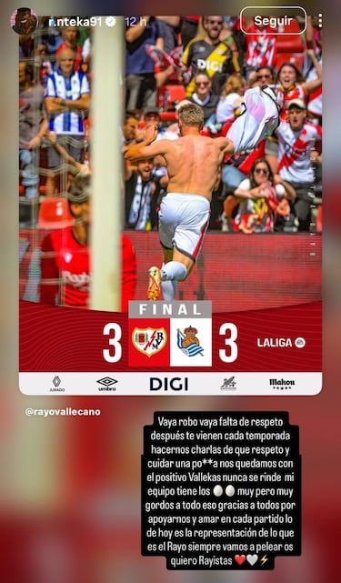 Nteka estalla: “Te dan charlas de respeto y cuidar, una po...” 