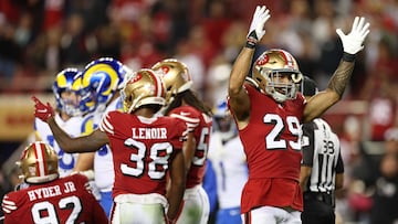 Jimmy Garoppolo and the San Fransico 49ers beat the Los Angeles Rams for the seventh straight regular season thanks to a dominant defensive performance.