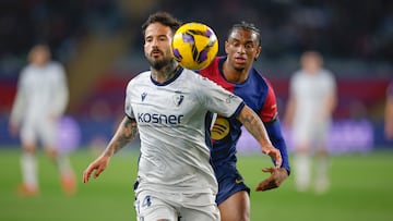 Rubén García durante el partido de ayer.