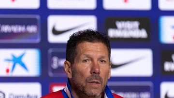 Simeone, en rueda de prensa.