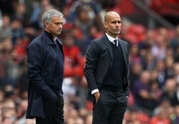 Mourinho vs Guardiola en imágenes