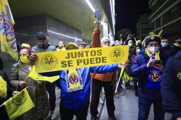 Aficionados del Villarreal.