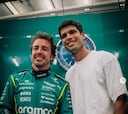 Alcaraz visita a Alonso y a Sainz en Bahréin antes de debutar en Doha