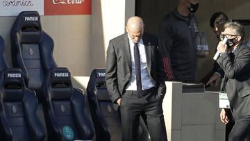 Zidane, durante el Villarreal-Real Madrid. 