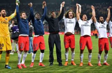 El PSG se proclamó campeón de la Ligue 1 tras gana 1-2 al Montpellier.