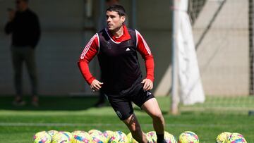 Sergio Ruiz durante un entrenamiento.