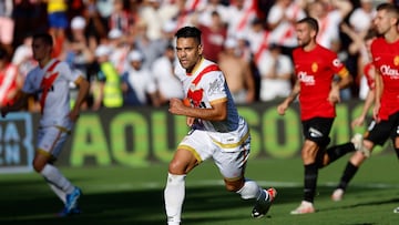 Falcao anota en empate de Rayo Vallecano ante Mallorca.