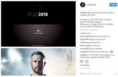 Los mensajes y las felicitaciones por Año Nuevo de los futbolistas