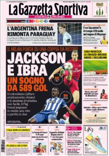 Portadas de la prensa deportiva