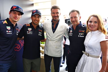 Checo Pérez y Bad Bunny llegan juntos al Gran Premio de Miami