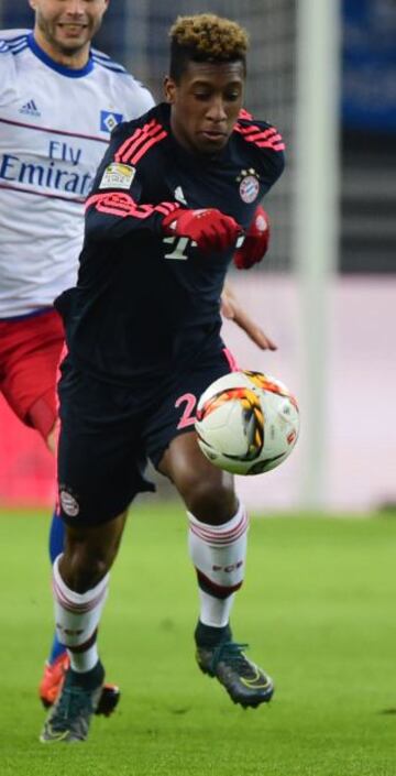 1. Kingsley Coman (Francia). Juega para el Bayern Munich y es delantero.