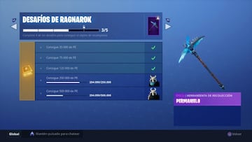 El desaf&iacute;o Ragnarok de la Temporada 5 de Fortnite Battle Royale 