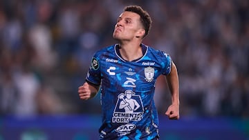 Oussama Idrissi of Pachuca during the final leg match between Pachuca and Columbus Crew as part of the CONCACAF Champions Cup 2024, at Hidalgo Stadium on June 01, 2024 in Pachuca, Hidalgo, Mexico.