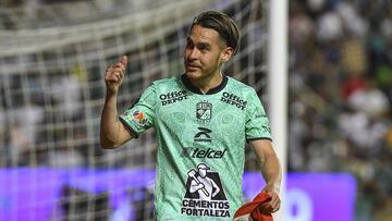 during the game Leon vs Tigres UANL, corresponding to Round 17 of the Torneo Clausura 2023 of the Liga BBVA MX, at Nou Camp Stadium, on April 30, 2023.
<br><br>
durante el partido Leon vs Tigres UANL, Correspondiente a la Jornada 17 del Torneo Clausura 2023 de la Liga BBVA MX,en el Estadio Nou Camp, el 30 de Abril de 2023.