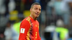 El delantero del Valencia, Rodrigo Moreno, tras la eliminaci&oacute;n de Espa&ntilde;a ante Rusia en el Mundial.