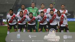 Soccer Football - Copa Argentina - Round of 16 - Boca Juniors v River Plate - Estadio Ciudad de la Plata, Buenos Aires, Argentina - August 4, 2021 River Plate players pose for a team group photo before the match Pool via REUTERS/Demian Alday Estevez