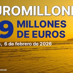Euromillones: comprobar los resultados del sorteo de hoy, viernes 6 de febrero