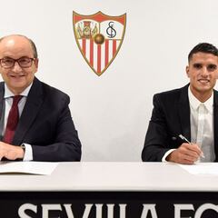 Monchi y Lamela: "El ejemplo
de Éver Banega no es malo..."