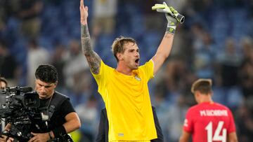 Ivan Provedel: "Es el segundo gol que hago. Hice uno en la Serie B. Es el primero en la Champions".