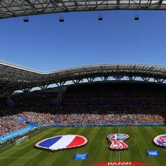 Las imágenes del debut de Francia en el Mundial