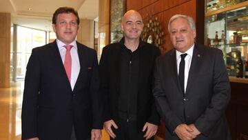 Infantino llegó a Chile para Congreso de Conmebol