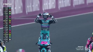 ¡Orgullo colombiano! Así fue la victoria de David Alonso en el Moto3