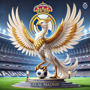 Realix, la mascota del Real Madrid según la inteligencia artificial.