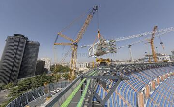 Siguen las obras de reforma del Santiago Bernabéu