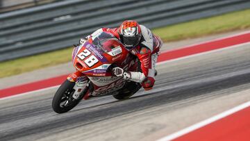 28 Guevara Izan (esp), GASGAS Gaviota Aspar, GasGas, action during the 2021 Red Bull Grand Prix of the Americas, 15th round of the 2021 FIM Moto3 World Championship, from October 1 to 3, 2021 on the Circuit of the Americas, in Austin, Texas, United States