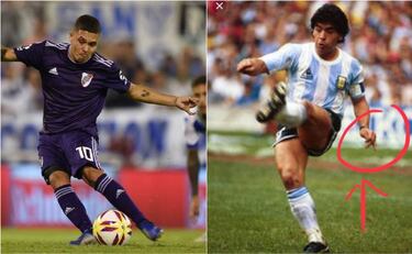 Juanfer Quintero y Maradona son comparados por este gesto