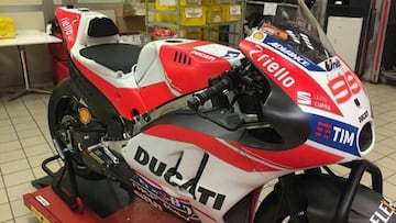 La Ducati de Lorenzo.