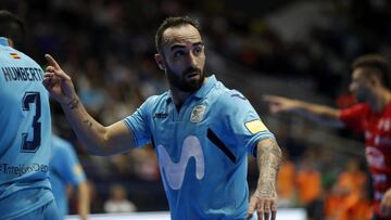 El futbolista portugu谷s Ricardinho, durante un partido con el Inter Movistar.