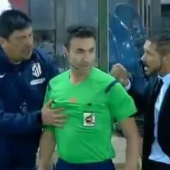 La expulsión a Simeone en la Supercopa de 2014