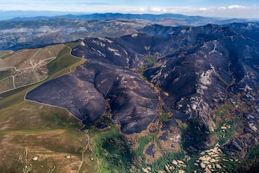 Desde el cielo: así han quedado las zonas afectadas por los incendios de agosto