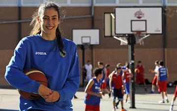 María Conde, como jugadora del Movistar Estudiantes.